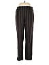Carlisle Stripes Black Brown Wool Pants Size 6 - photo 1