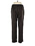 Carlisle Stripes Black Brown Wool Pants Size 6 - photo 2