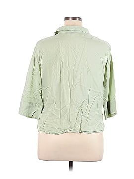 Divided by H&M 3/4 Sleeve Button-Down Shirt (view 2)
