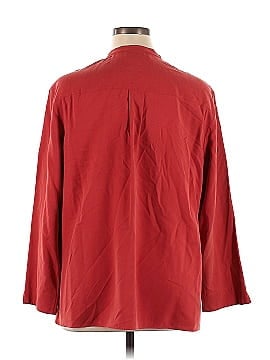 Lafayette 148 New York 3/4 Sleeve Silk Top (view 2)