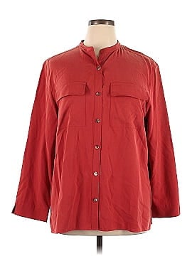 Lafayette 148 New York 3/4 Sleeve Silk Top (view 1)