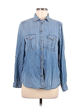 American Eagle Outfitters Long Sleeve Button-Down Shirt (view 1)