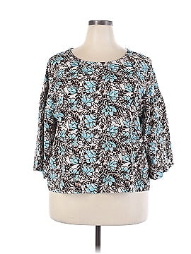 Elizabeth and James 3/4 Sleeve Blouse (view 1)
