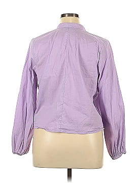 ELOQUII Long Sleeve Button-Down Shirt (view 2)