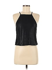 Olivaceous Faux Leather Top