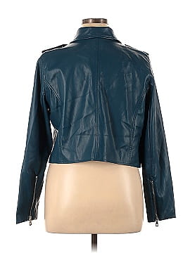 ELOQUII Faux Leather Jacket (view 2)