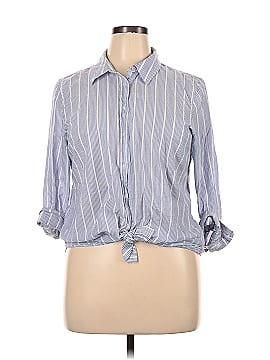 Talbots 3/4 Sleeve Button-Down Shirt (view 1)