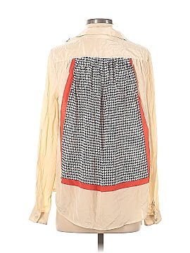 J.Crew Collection Long Sleeve Silk Top (view 2)