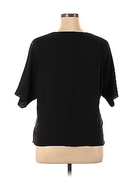 Theory Short Sleeve Silk Top (view 2)