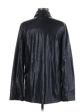 Topshop Faux Leather Jacket (view 2)