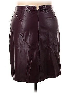 Liz Claiborne Faux Leather Skirt (view 2)