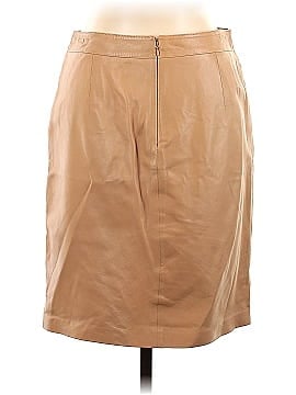 Vakko Sport Leather Skirt (view 2)