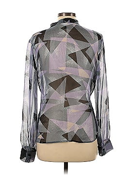 Diane von Furstenberg Long Sleeve Silk Top (view 2)