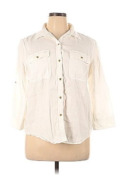 Lauren by Ralph Lauren Long Sleeve Button-Down Shirt (view 1)