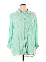 Solitaire 3/4 Sleeve Button Down Shirt