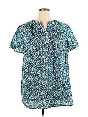 Woman Within Short Sleeve Blouse