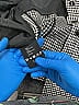 Carlisle 100% Cotton Houndstooth Gray Blazer Size 10 - photo 4