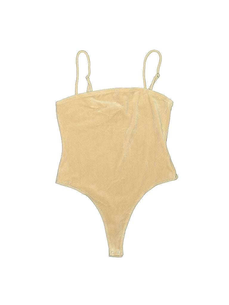 Pre-owned Forever 21 Bodysuit In Yellow