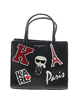Karl Lagerfeld Paris Leather Satchel (view 1)