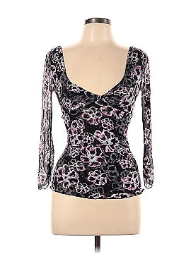 Diane von Furstenberg Long Sleeve Silk Top (view 1)