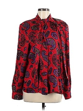 Doncaster Long Sleeve Silk Top (view 1)