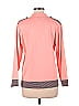 misook 100% Acrylic Color Block Pink Long Sleeve Top Size M - photo 2