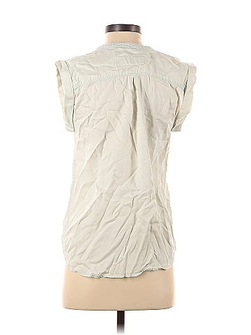 7 For All Mankind Sleeveless Button-Down Shirt (view 2)