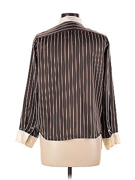 Lauren by Ralph Lauren Long Sleeve Silk Top (view 2)