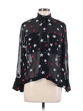 Rag & Bone Long Sleeve Silk Top (view 1)