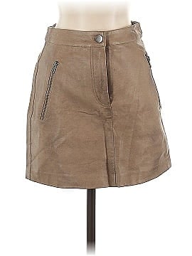 JOA Faux Leather Skirt (view 1)