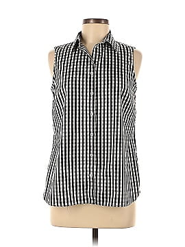 Lands' End Sleeveless Button-Down Shirt (view 1)