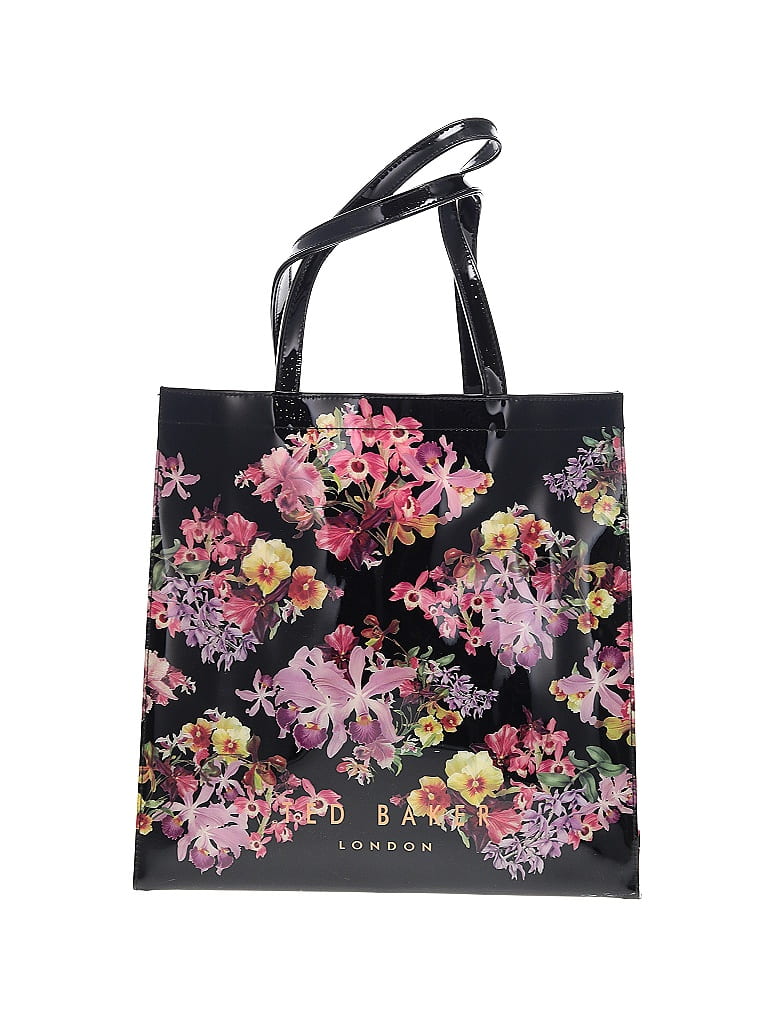 Ted Baker London Floral Motif Baroque Print Floral Black Tote One Size - photo 1