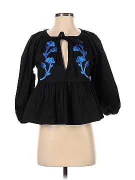 Cynthia Rowley 3/4 Sleeve peasant embroidered Blouse (view 1)