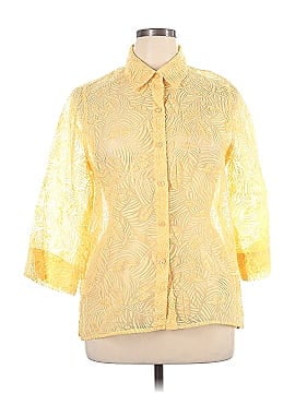 Alfred Dunner 3/4 Sleeve Button-Down Shirt (view 1)