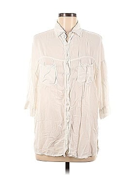 Brandy Melville 3/4 Sleeve Button-Down Shirt (view 1)