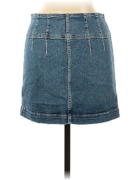 We the Free Denim Skirt (view 2)