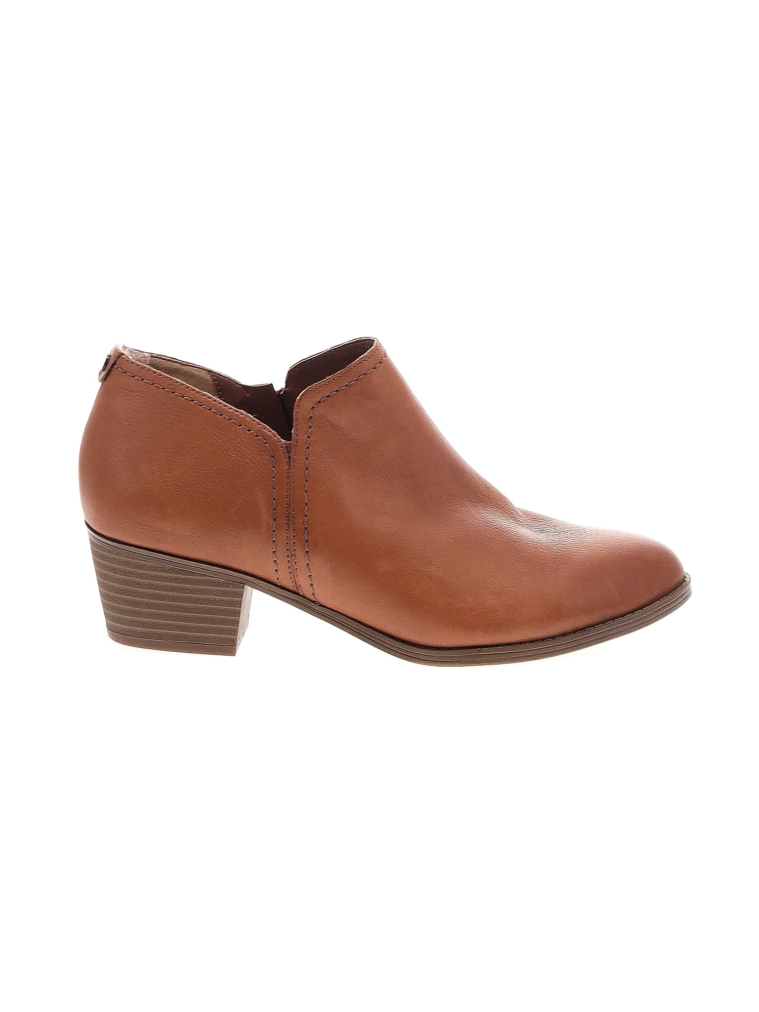 Naturalizer Women's Abbott Ankle Boot - Lace-Up Chelsea Style, Lug Sole, Stacked Block Heel, Side Zip