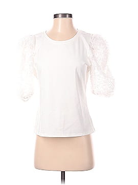 Flat White Short Sleeve Top (view 1)