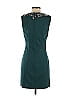 MIKAEL AGHAL 100% Polyester Solid Teal Cocktail Dress Size 4 - photo 2