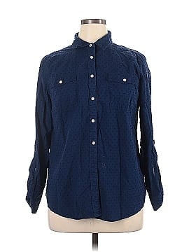 St. John's Bay Long Sleeve Button-Down Shirt (view 1)