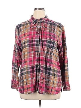 American Eagle Outfitters Long Sleeve Button-Down Shirt (view 1)