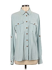 Eva Mendes By New York & Company Long Sleeve Button Down Shirt