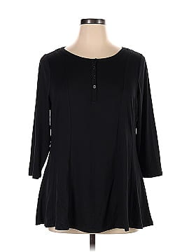 Lane Bryant 3/4 Sleeve Henley (view 1)