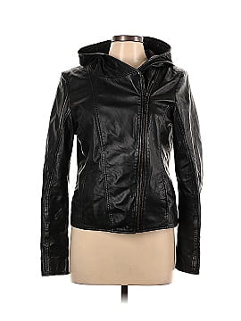 Black Rivet Leather Jacket (view 1)