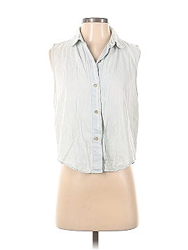 American Apparel Sleeveless Button-Down Shirt (view 1)
