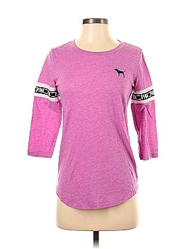 Victoria's Secret Pink 3/4 Sleeve T-Shirt (view 1)