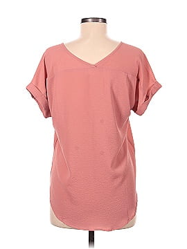 Pink Rose Short Sleeve Blouse (view 2)