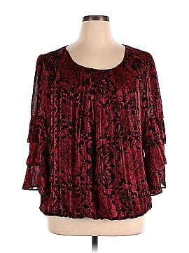 Roz & Ali 3/4 Sleeve Blouse (view 1)