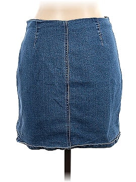 Tinsel Denim Skirt (view 2)