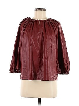 Who What Wear Faux Leather Top (view 1)